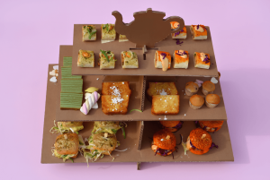 halal high tea etagère